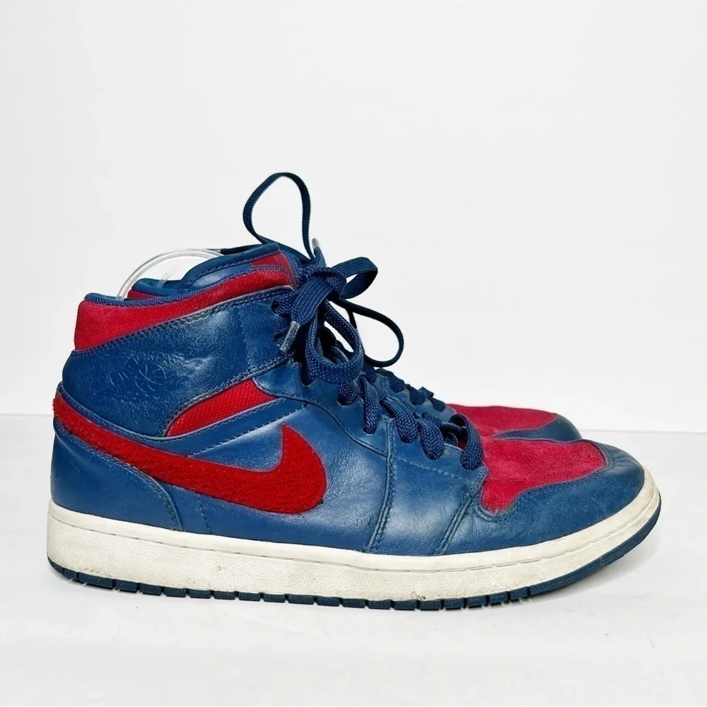 Jordan 1 Retro Phat Premier French Blue Athletic Sneakers High Top 11.5 2009